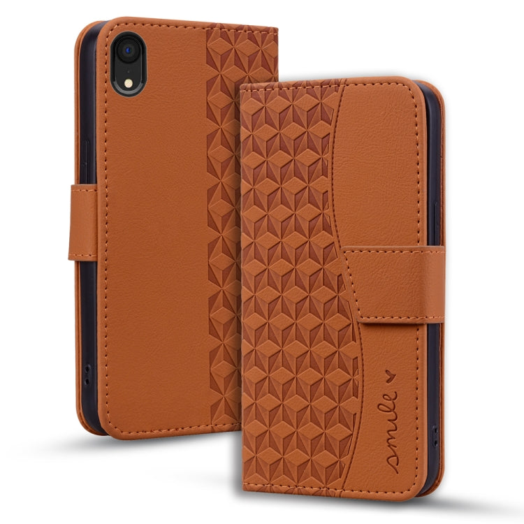 Business Diamond Buckle Leather Phone Case with Lanyard