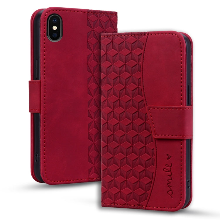 Business Diamond Buckle Leather Phone Case with Lanyard
