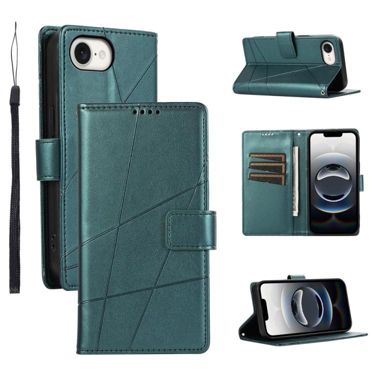 PU Genuine Leather Texture Embossed Line Phone Case