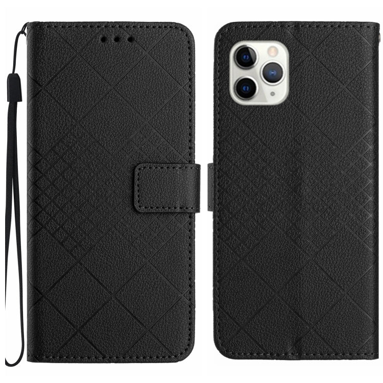 Rhombic Grid Texture Leather Phone Case