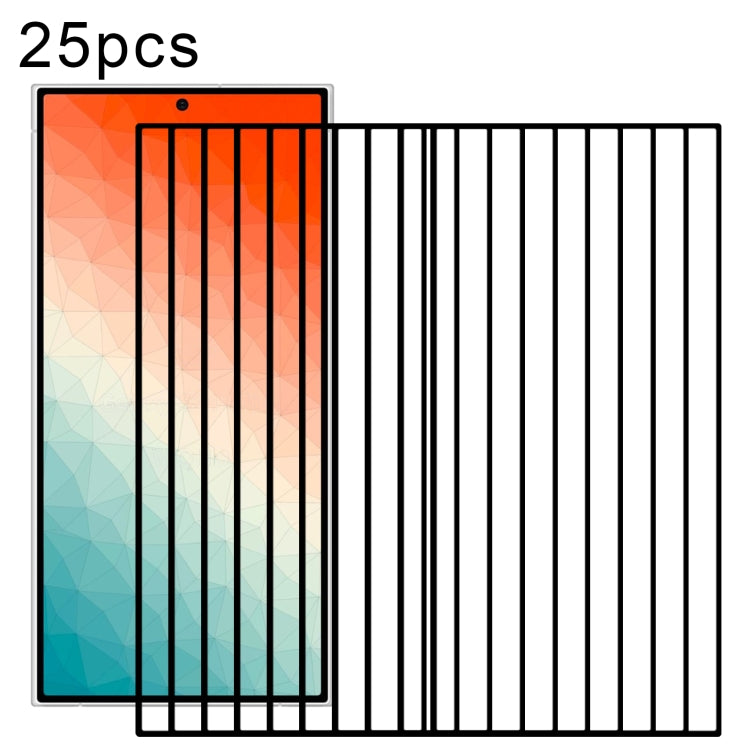 25pcs Full Glue Screen Tempered Glass Film, Support Fingerprint Unlocking, For Samsung Galaxy S25 Edge 5G, For Samsung Galaxy S25 5G, For Samsung Galaxy S25+ 5G, For Samsung Galaxy S25 Ultra 5G, For Samsung Galaxy S24 Ultra 5G, For Samsung Galaxy S24+ ...