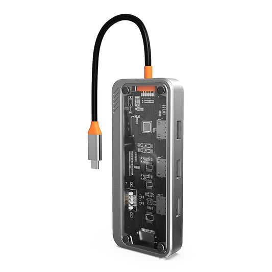 SW10V Station d'accueil HUB 10 en 1 Type-C vers USB + HDMI + VGA + RJ45 + SD/TF + Audio 3,5, SW10V