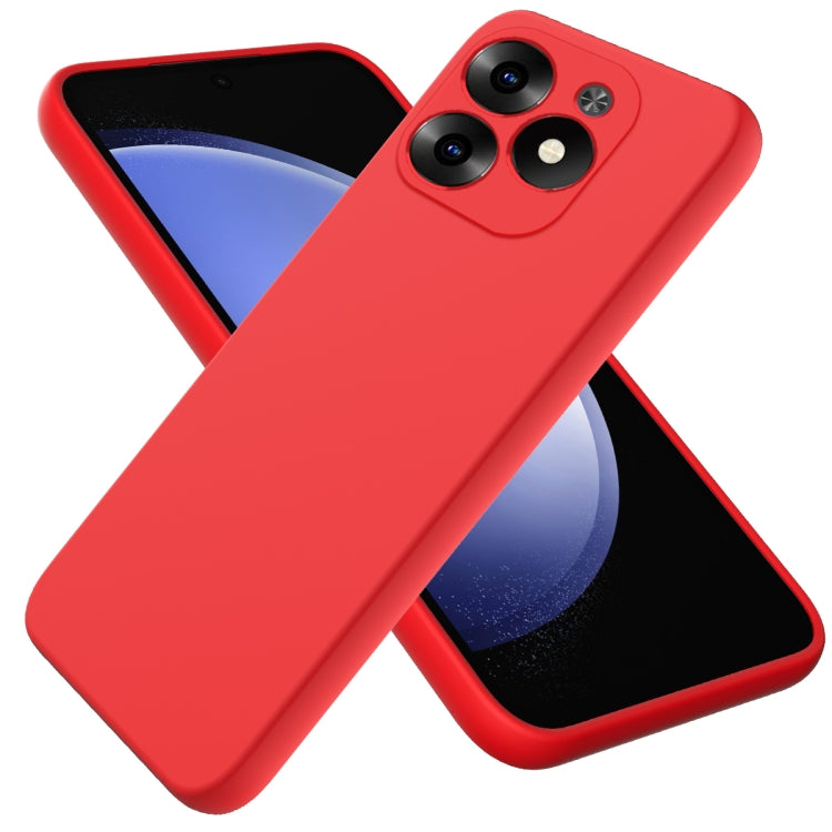 Solid Color Liquid Silicone Dropproof Full Coverage Phone Case