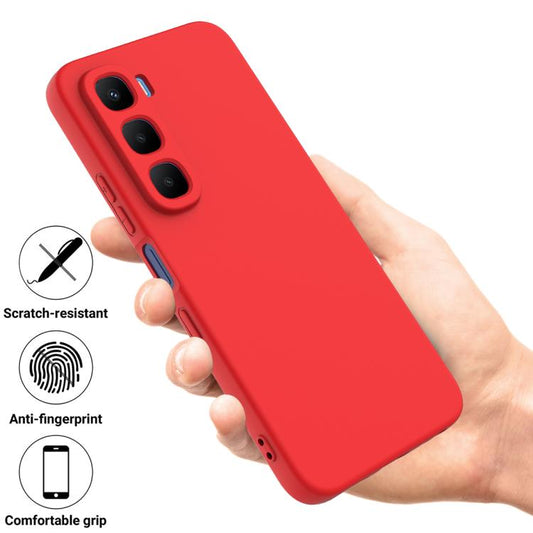 Solid Color Liquid Silicone Dropproof Full Coverage Phone Case
