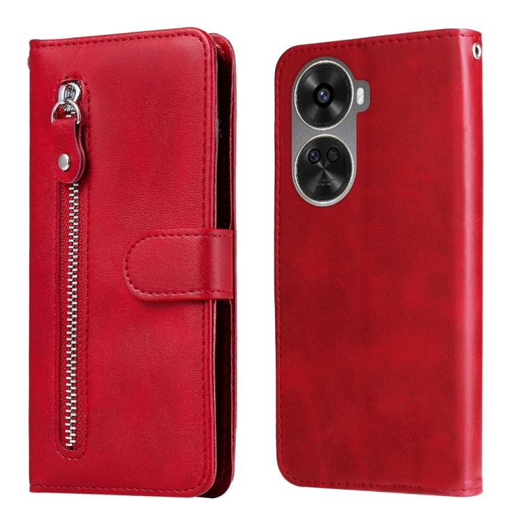 Fashion Calf Texture Zipper Leather Phone Case