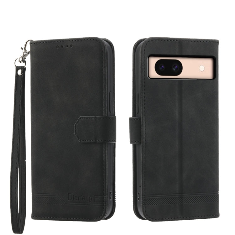 Dierfeng Dream Line TPU Hybrid PU Leather Phone Case, For Google Pixel 11 Pro XL, For Google Pixel 11 / Pixel 11 Pro, For Google Pixel 10a, For Google Pixel 9a, For Google Pixel 9 Pro, For Google Pixel 9, For Google Pixel 8a
