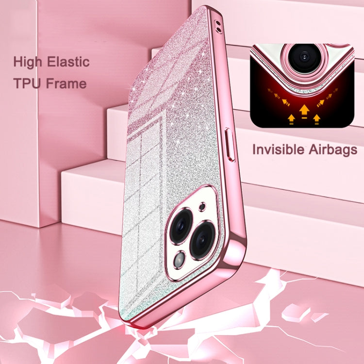 Gradient Glitter Powder Electroplated Phone Case, For iPhone 11 Pro Max, For iPhone 11, For iPhone 11 Pro, For iPhone X / XS, For iPhone XR, For iPhone XS Max, For iPhone 8 Plus / 7 Plus