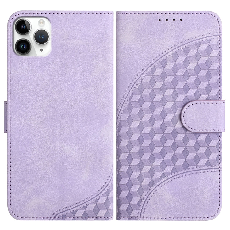 YX0060 Elephant Head Embossed Phone Leather Case with Lanyard