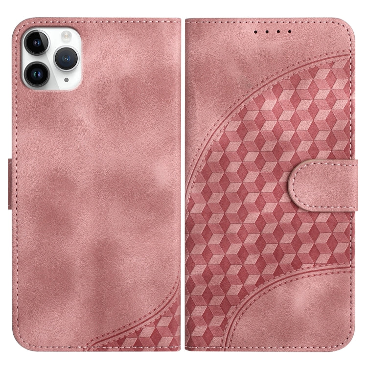 YX0060 Elephant Head Embossed Phone Leather Case with Lanyard