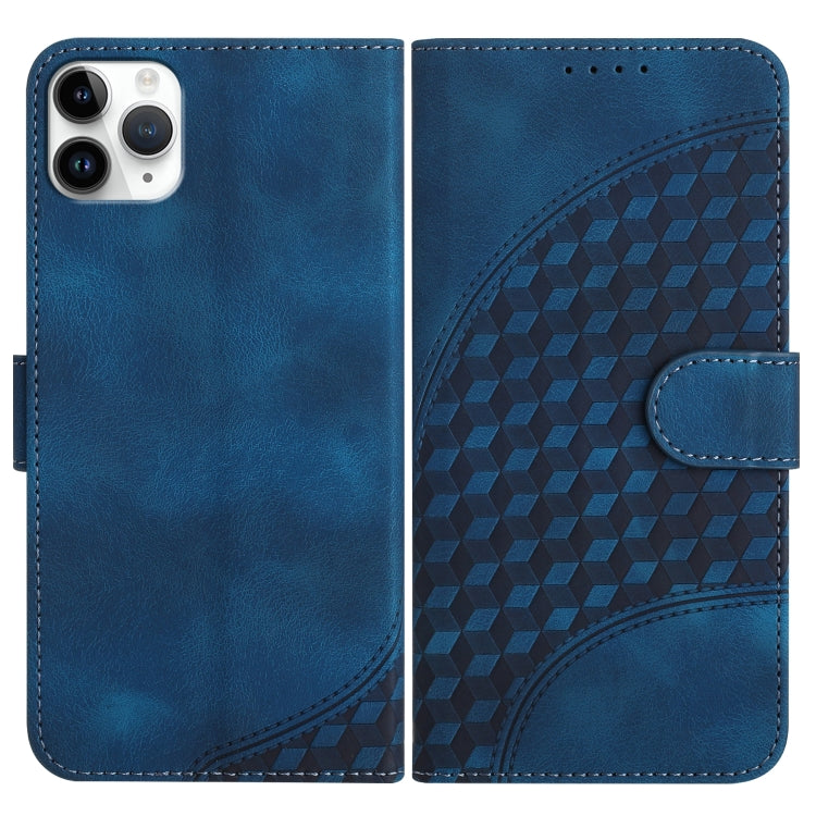 YX0060 Elephant Head Embossed Phone Leather Case with Lanyard