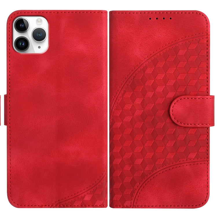 YX0060 Elephant Head Embossed Phone Leather Case with Lanyard