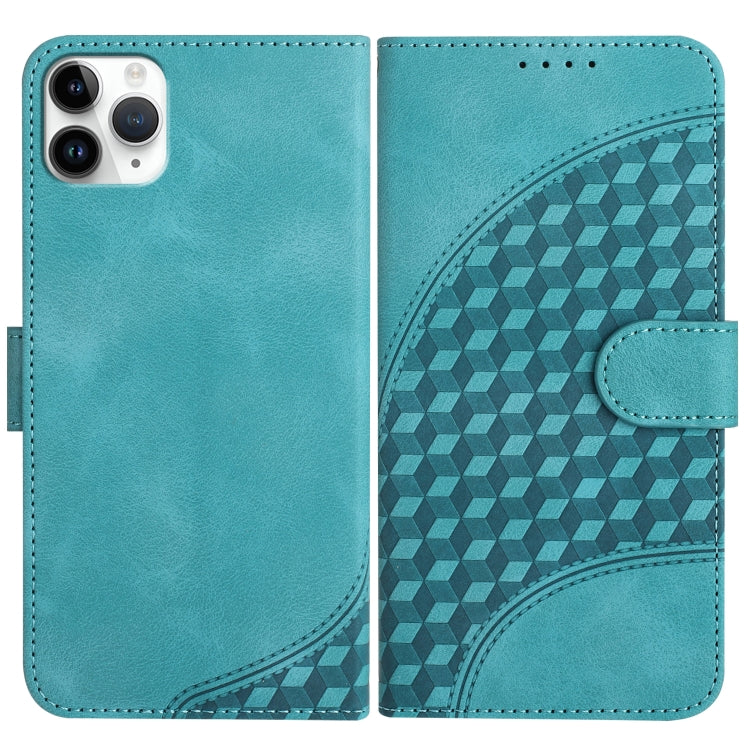 YX0060 Elephant Head Embossed Phone Leather Case with Lanyard