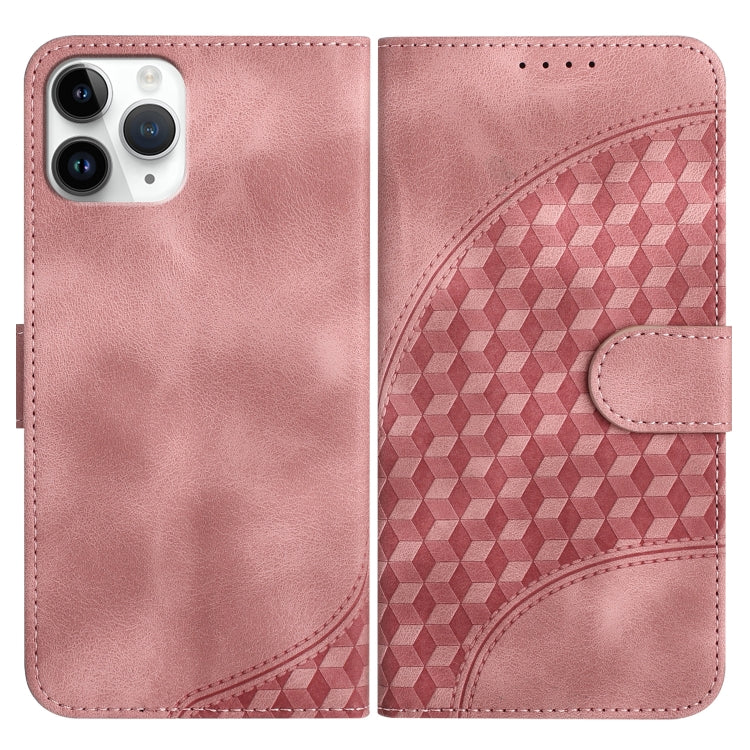 YX0060 Elephant Head Embossed Phone Leather Case with Lanyard