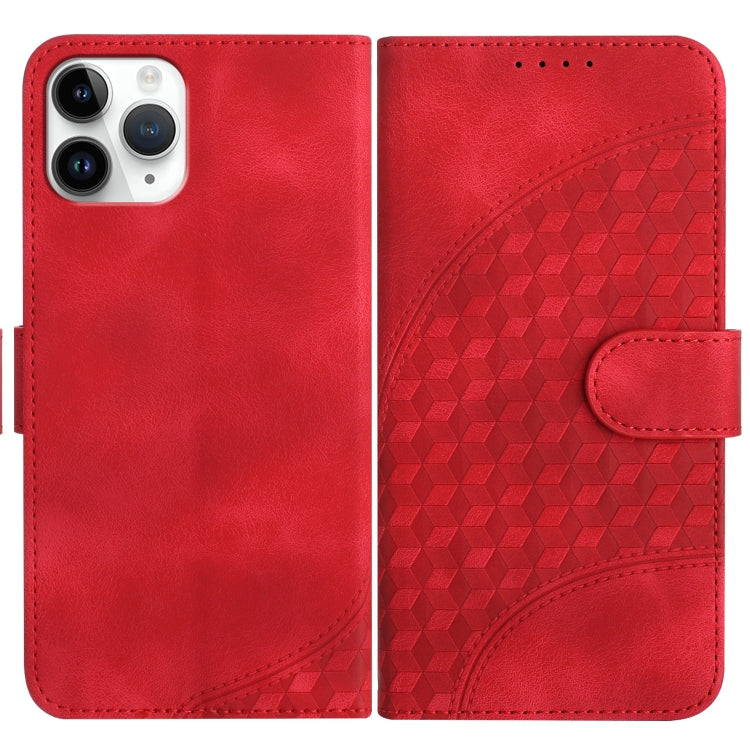 YX0060 Elephant Head Embossed Phone Leather Case with Lanyard