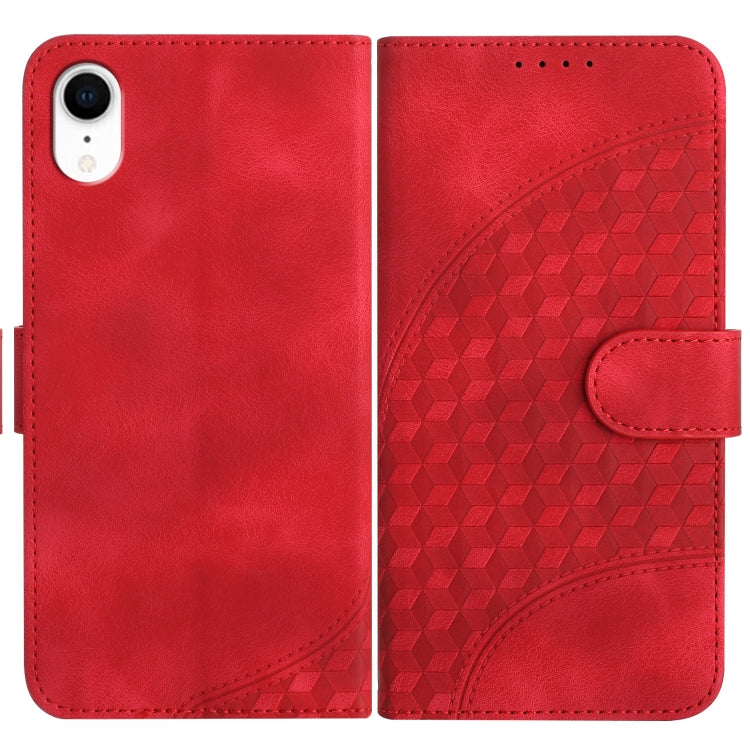 YX0060 Elephant Head Embossed Phone Leather Case with Lanyard