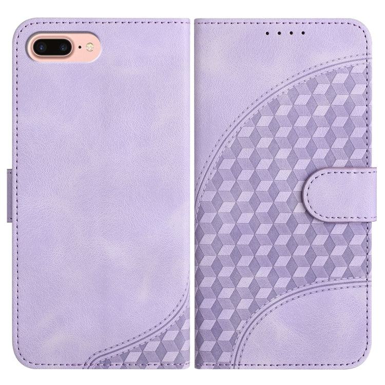 YX0060 Elephant Head Embossed Phone Leather Case with Lanyard