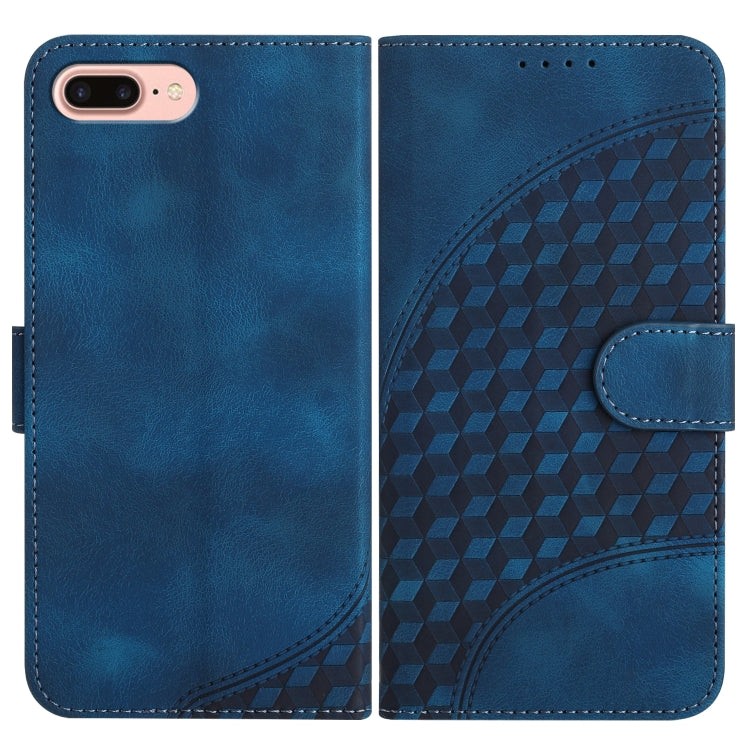 YX0060 Elephant Head Embossed Phone Leather Case with Lanyard