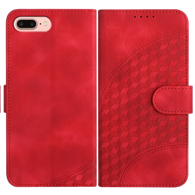 YX0060 Elephant Head Embossed Phone Leather Case with Lanyard