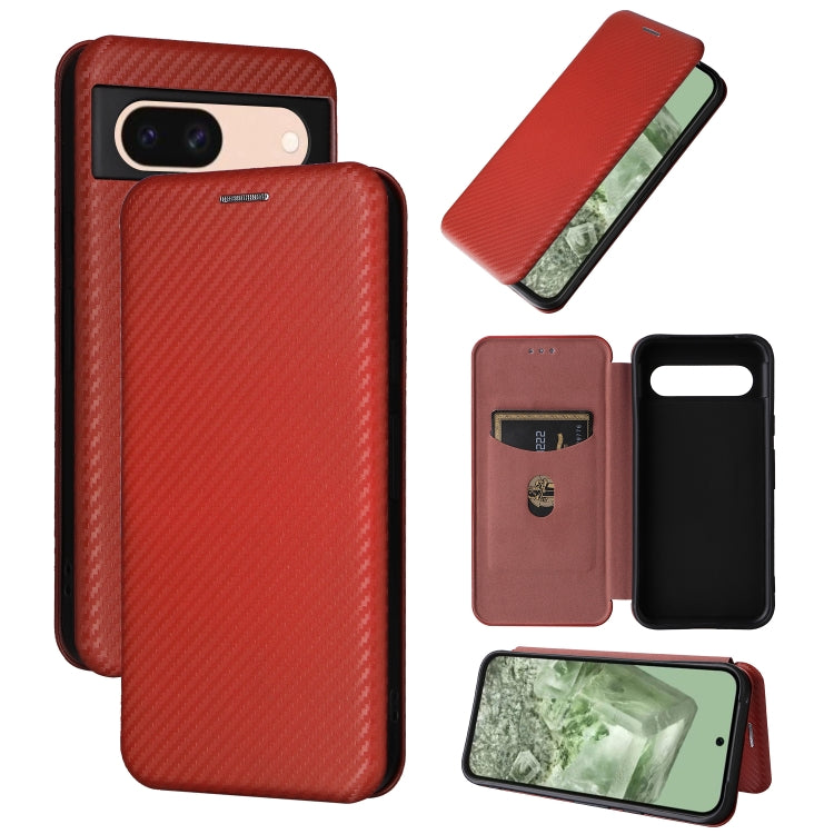Carbon Fiber Texture Flip Leather Phone Case, For Google Pixel 11 Pro XL, For Google Pixel 11 Pro / 11, For Google Pixel 10a, For Google Pixel 10 Pro XL 5G Global, For Google Pixel 9a, For Google Pixel 8a