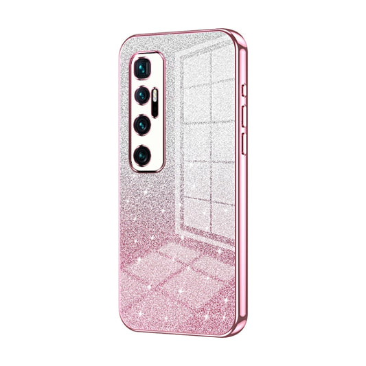 Gradient Glitter Powder Electroplated Phone Case, For Xiaomi Mi 10 Ultra, For Xiaomi Mi 10 Pro 5G, For Xiaomi Mi 10 5G, For Xiaomi Mi CC9 Pro / Mi Note 10, For Xiaomi Mi CC9e / Mi A3, For Xiaomi Mi 9