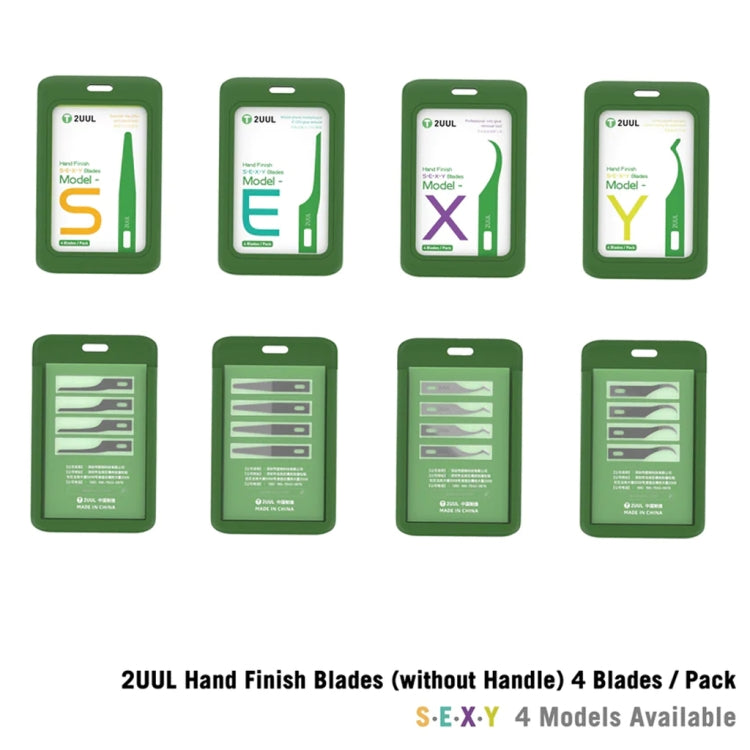 2UUL Hand Finish Blades For Phone Screen Debonding / Removal IC, S, E, X, Y