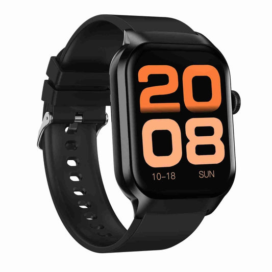 Montre Intelligente Bluetooth avec Bracelet en Silicone 2,01 pouces, Prise en Charge de la Surveillance de la Fréquence Cardiaque / de la Glycémie Non Invasive, Bracelet en Silicone Noir, Bracelet en Silicone Jaune Clair