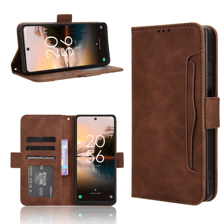 Skin Feel Calf Texture Card Slots Leather Phone Case, For TCL 40 NxtPaper 4G