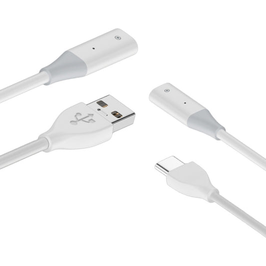 For Apple Pencil 1 USB to 8 Pin Stylus Charging Cable with Indicator Light, 0.5m, 1m