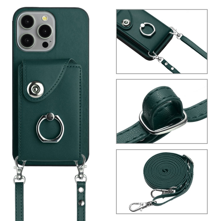 Organ Card Bag Ring Holder Phone Case with Long Lanyard