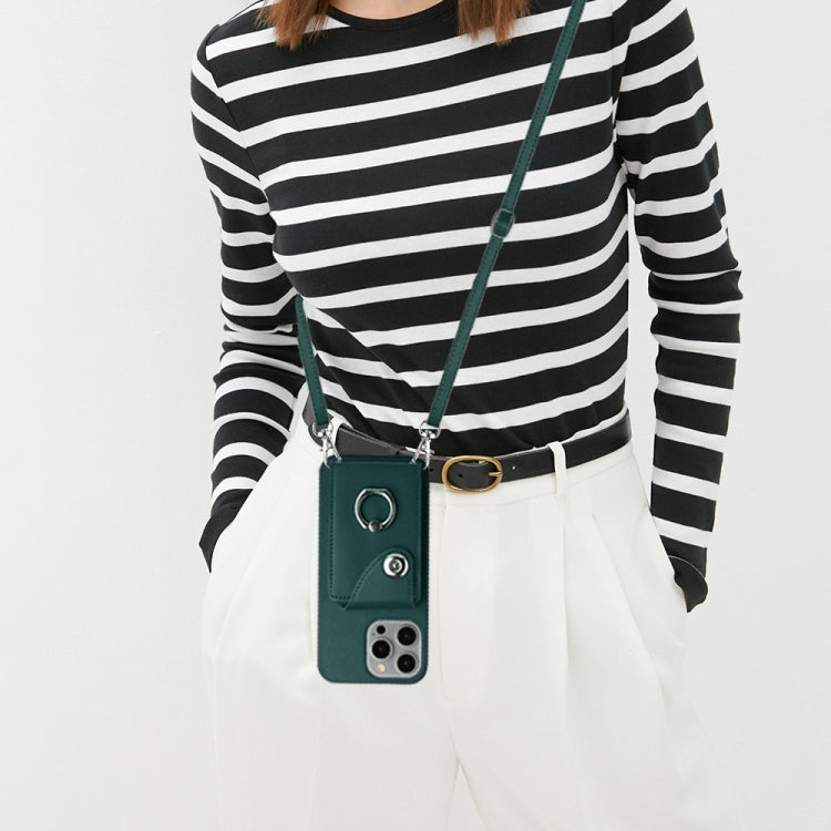 Organ Card Bag Ring Holder Phone Case with Long Lanyard