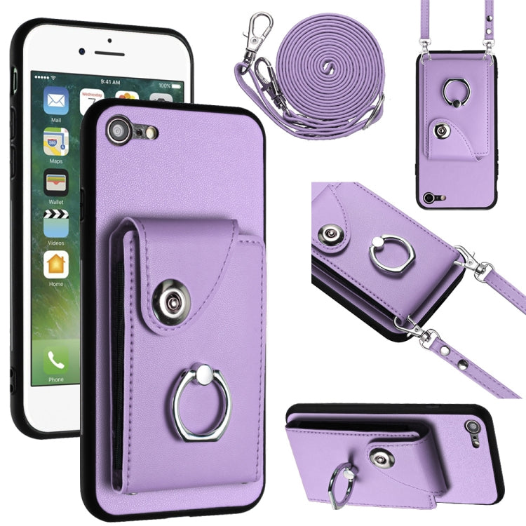 Organ Card Bag Ring Holder Phone Case with Long Lanyard