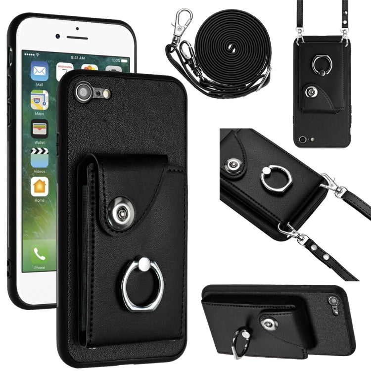Organ Card Bag Ring Holder Phone Case with Long Lanyard