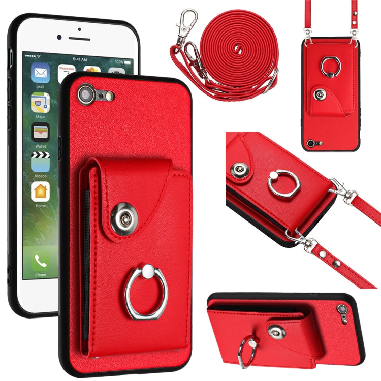 Organ Card Bag Ring Holder Phone Case with Long Lanyard