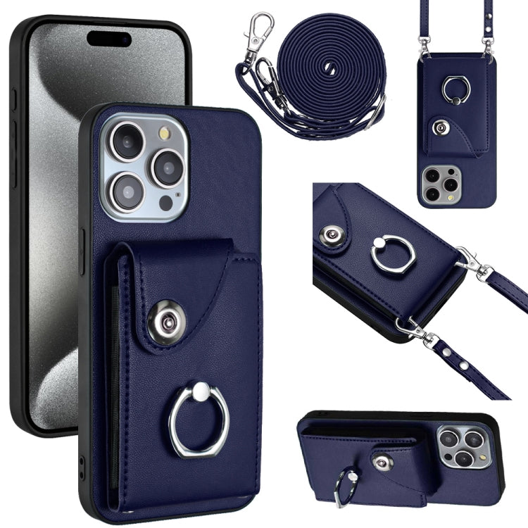 Organ Card Bag Ring Holder Phone Case with Long Lanyard