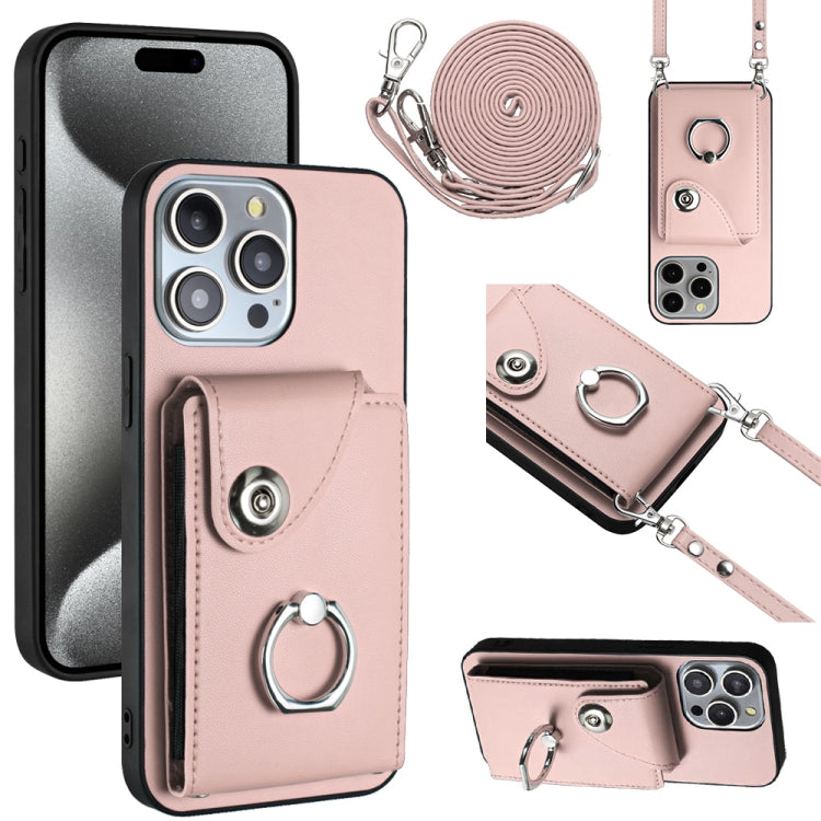 Organ Card Bag Ring Holder Phone Case with Long Lanyard
