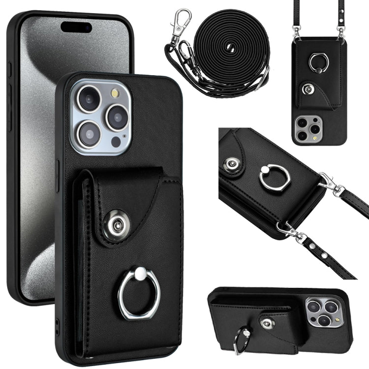 Organ Card Bag Ring Holder Phone Case with Long Lanyard