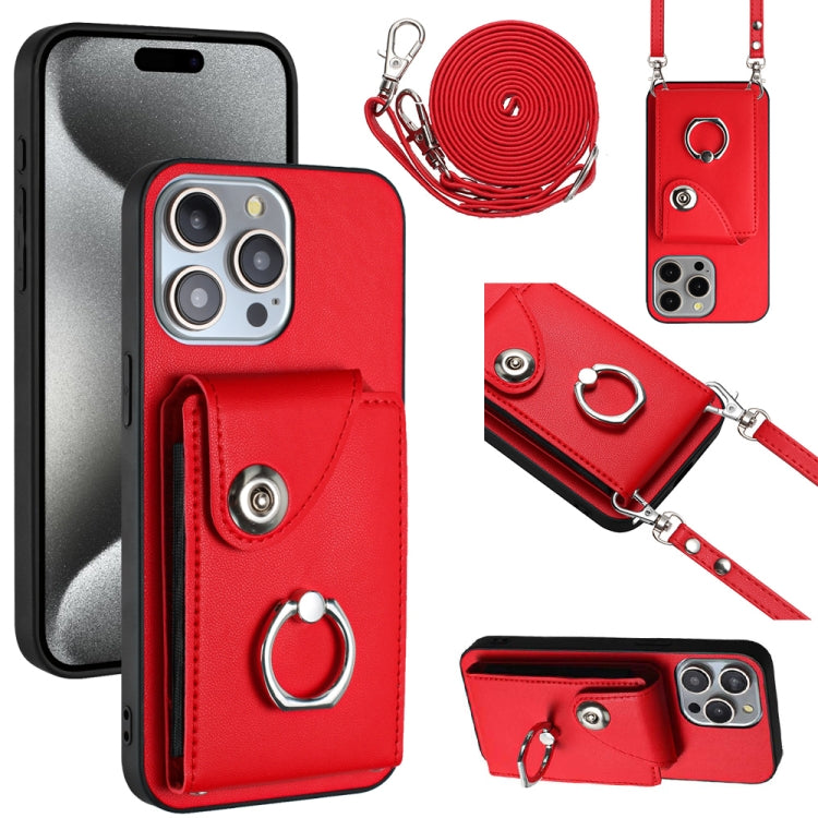 Organ Card Bag Ring Holder Phone Case with Long Lanyard