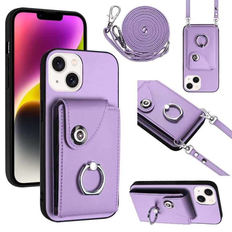 Organ Card Bag Ring Holder Phone Case with Long Lanyard