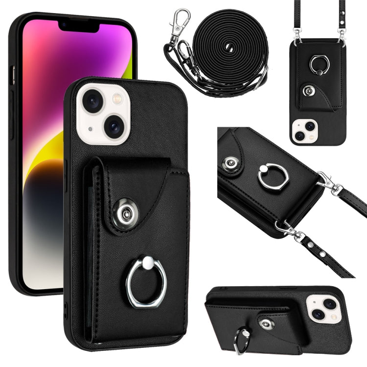 Organ Card Bag Ring Holder Phone Case with Long Lanyard