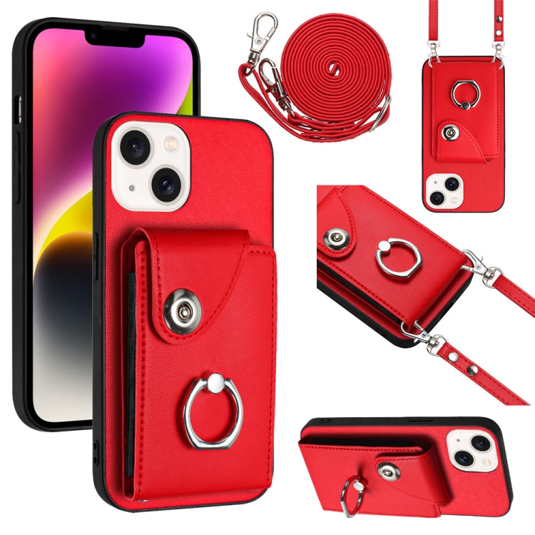 Organ Card Bag Ring Holder Phone Case with Long Lanyard