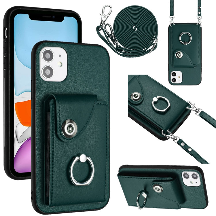 Organ Card Bag Ring Holder Phone Case with Long Lanyard