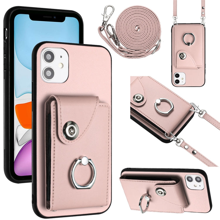 Organ Card Bag Ring Holder Phone Case with Long Lanyard