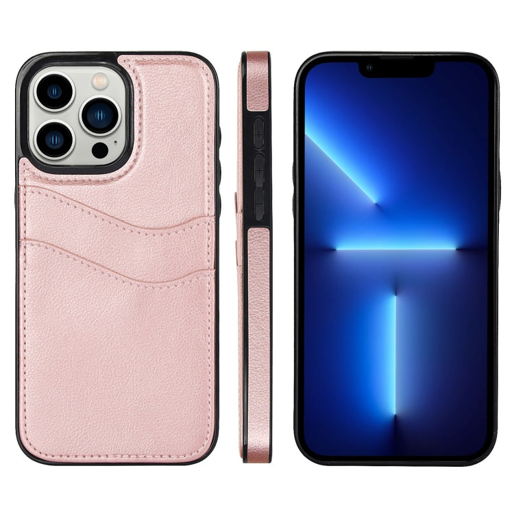 Litchi Leather Skin Card Slots Phone Case