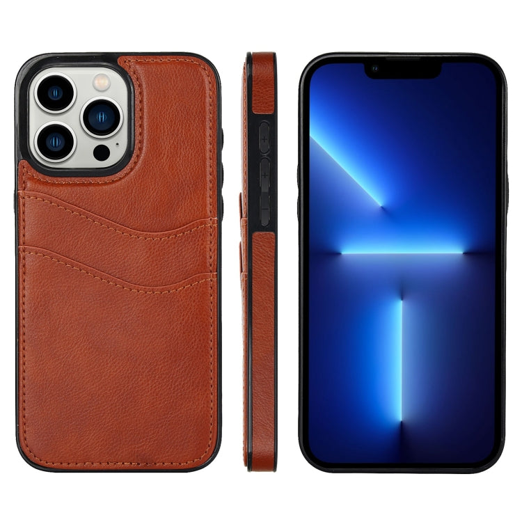 Litchi Leather Skin Card Slots Phone Case, For iPhone 17e / 16e, For iPhone 17 Pro Max, For iPhone 17 Pro, For iPhone 17, For iPhone Air, For iPhone 16 Pro Max, For iPhone 16 Pro, For iPhone 16 Plus, For iPhone 16, For iPhone 15 Pro Max, For iPhone 15 ...