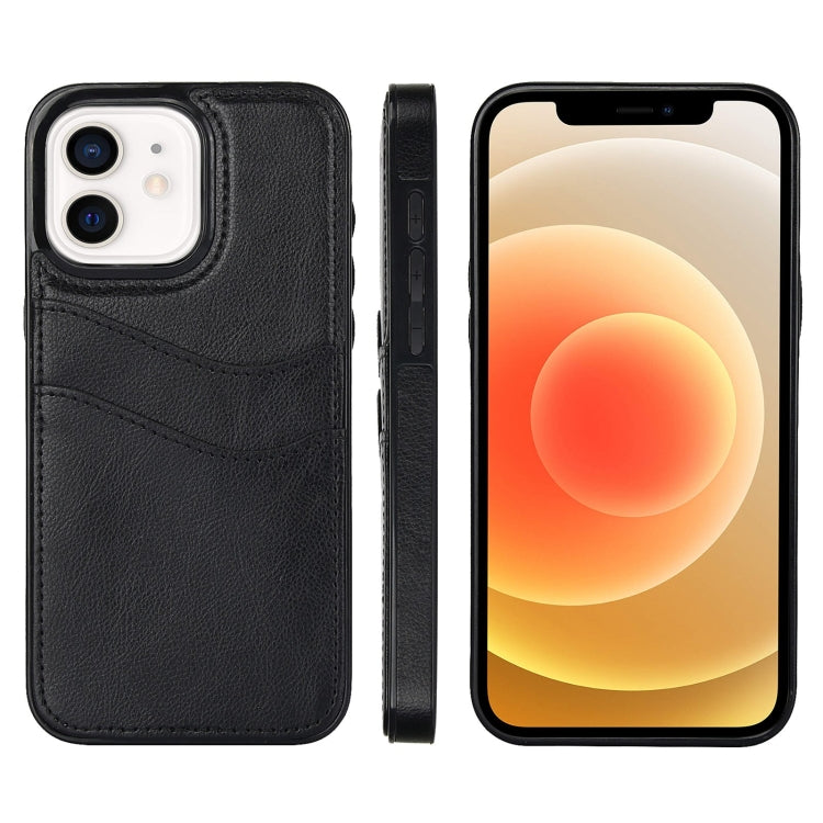 Litchi Leather Skin Card Slots Phone Case