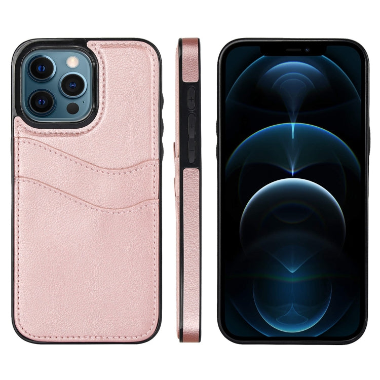 Litchi Leather Skin Card Slots Phone Case