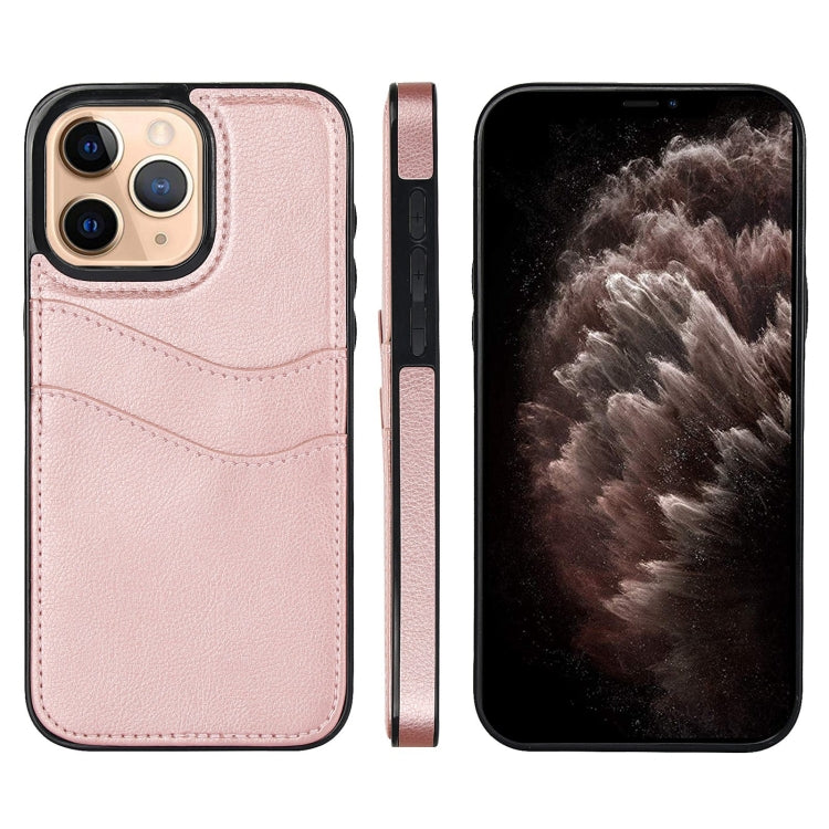 Litchi Leather Skin Card Slots Phone Case