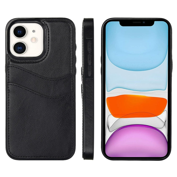 Litchi Leather Skin Card Slots Phone Case