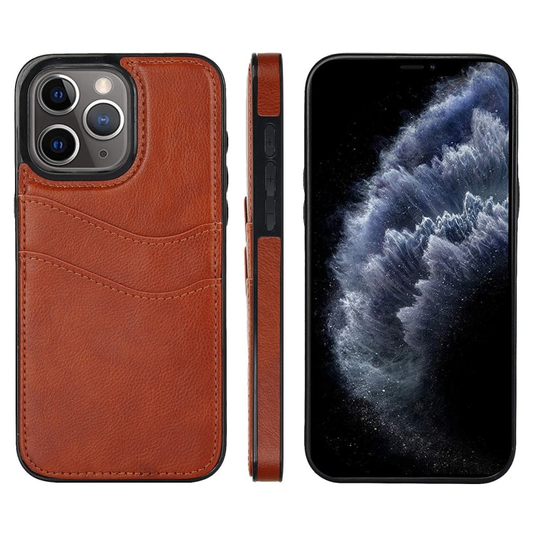 Litchi Leather Skin Card Slots Phone Case, For iPhone 13, For iPhone 12, For iPhone 12 Pro Max, For iPhone 12 Pro, For iPhone 11 Pro Max, For iPhone 11, For iPhone 11 Pro