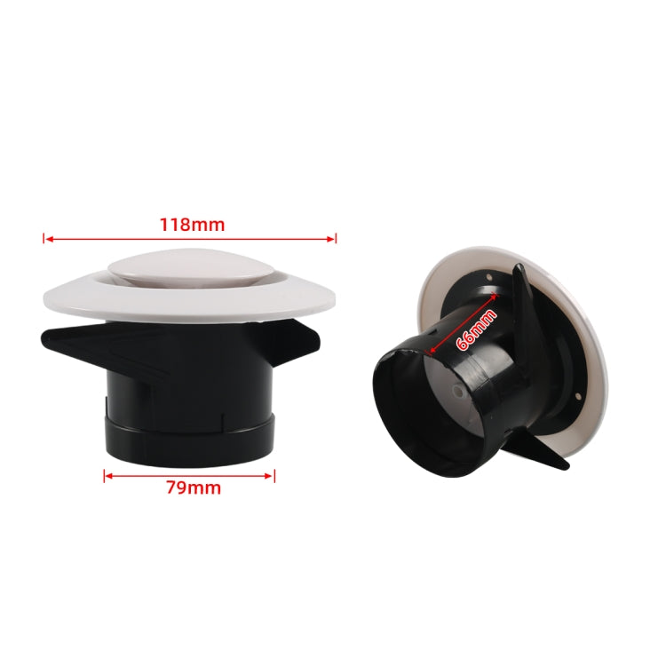75mm Round Adjustable Air Outlet Vent